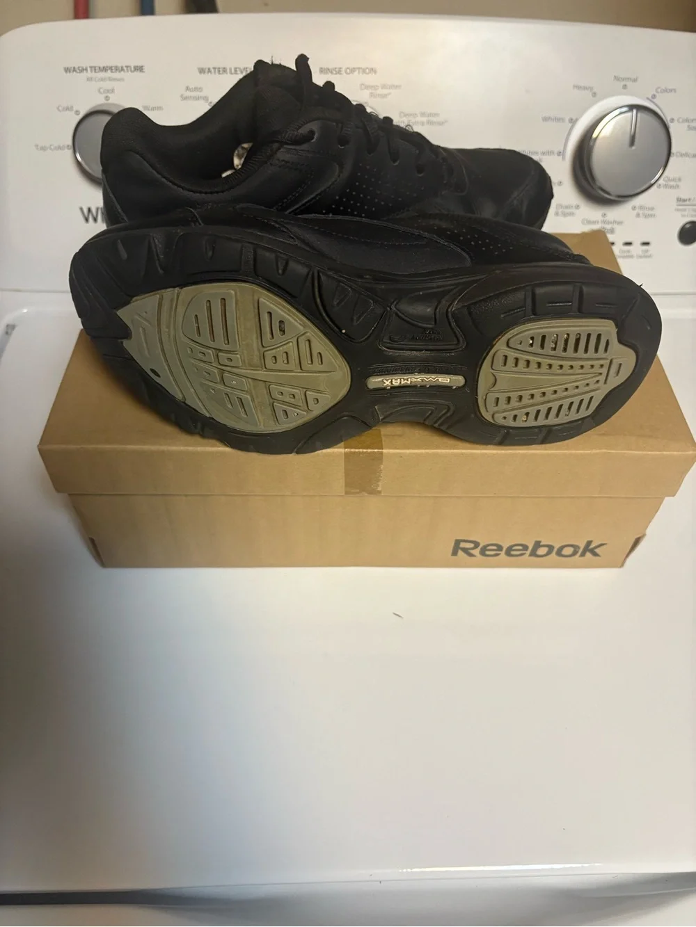 Reebok Women’s Black Leather Walking Shoes